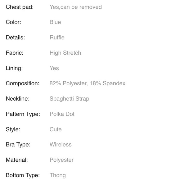 🏝 NWT Powder blue polka dot bikini - Picture 7 of 7